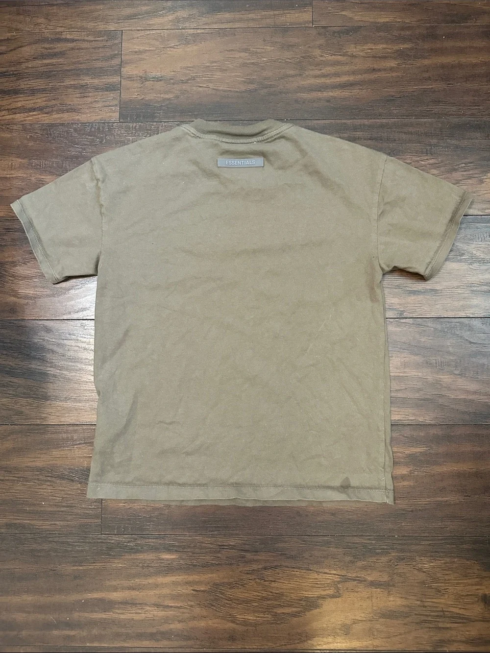Essentials Fear of God Tan Logo Short Sleeve Tee